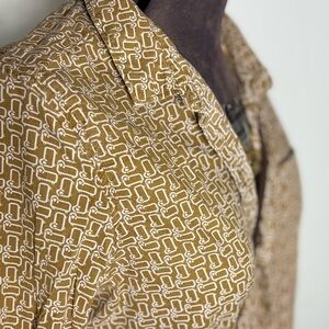 Ultra RARE Vintage Woolrich Sheep flock Men’s Shirt Chartreuse SzL